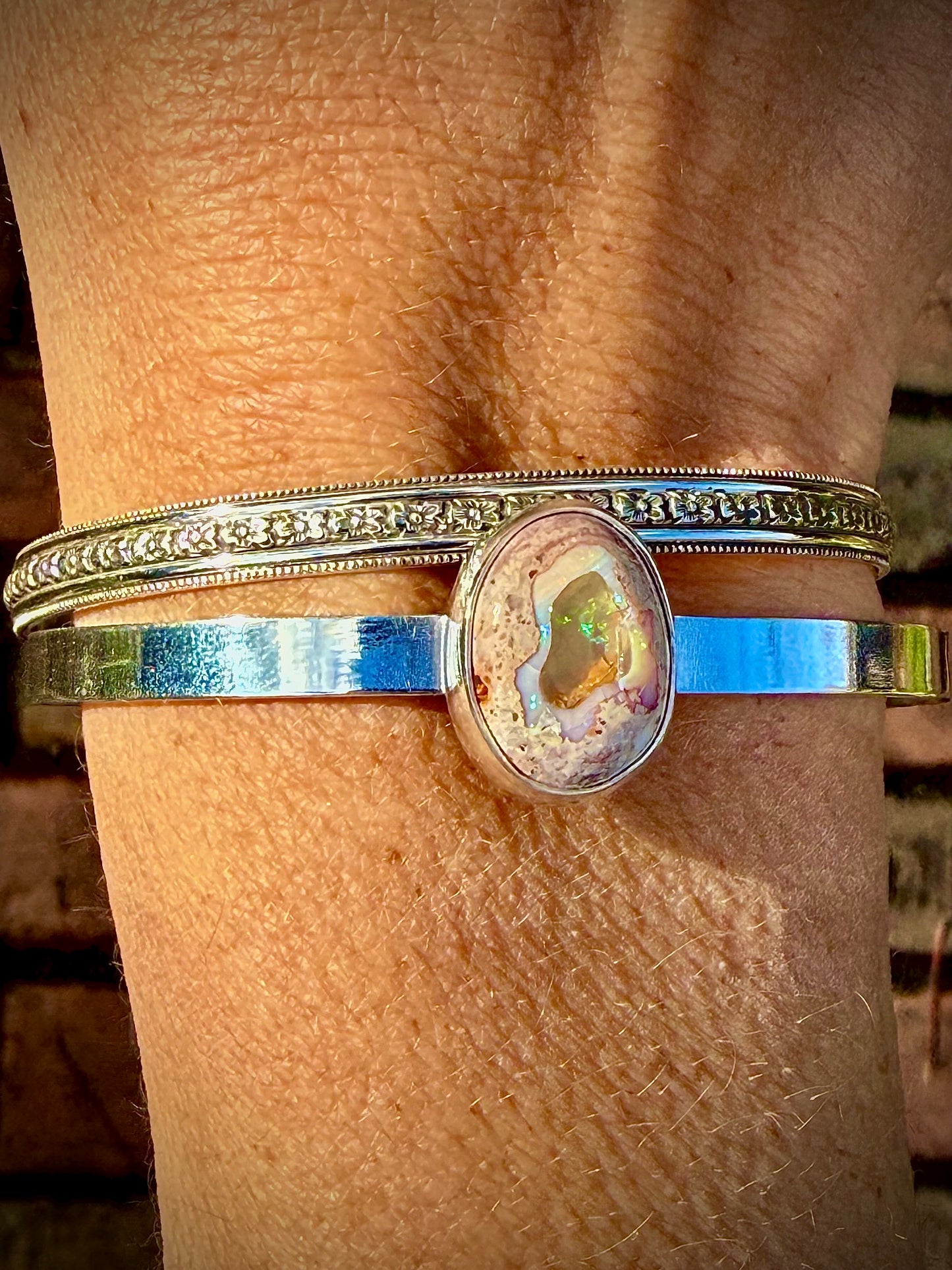 Mexican Fire Opal Cuff