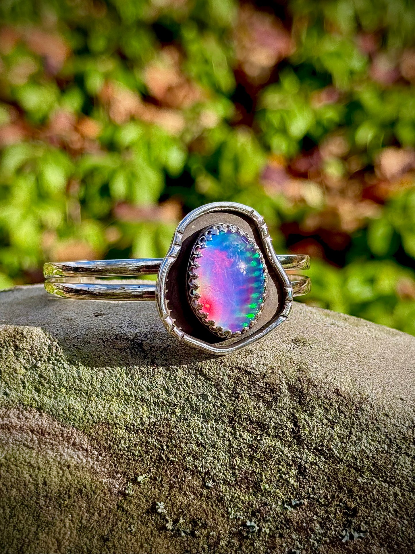 Aura Opal & Quartz Doublet Cuff