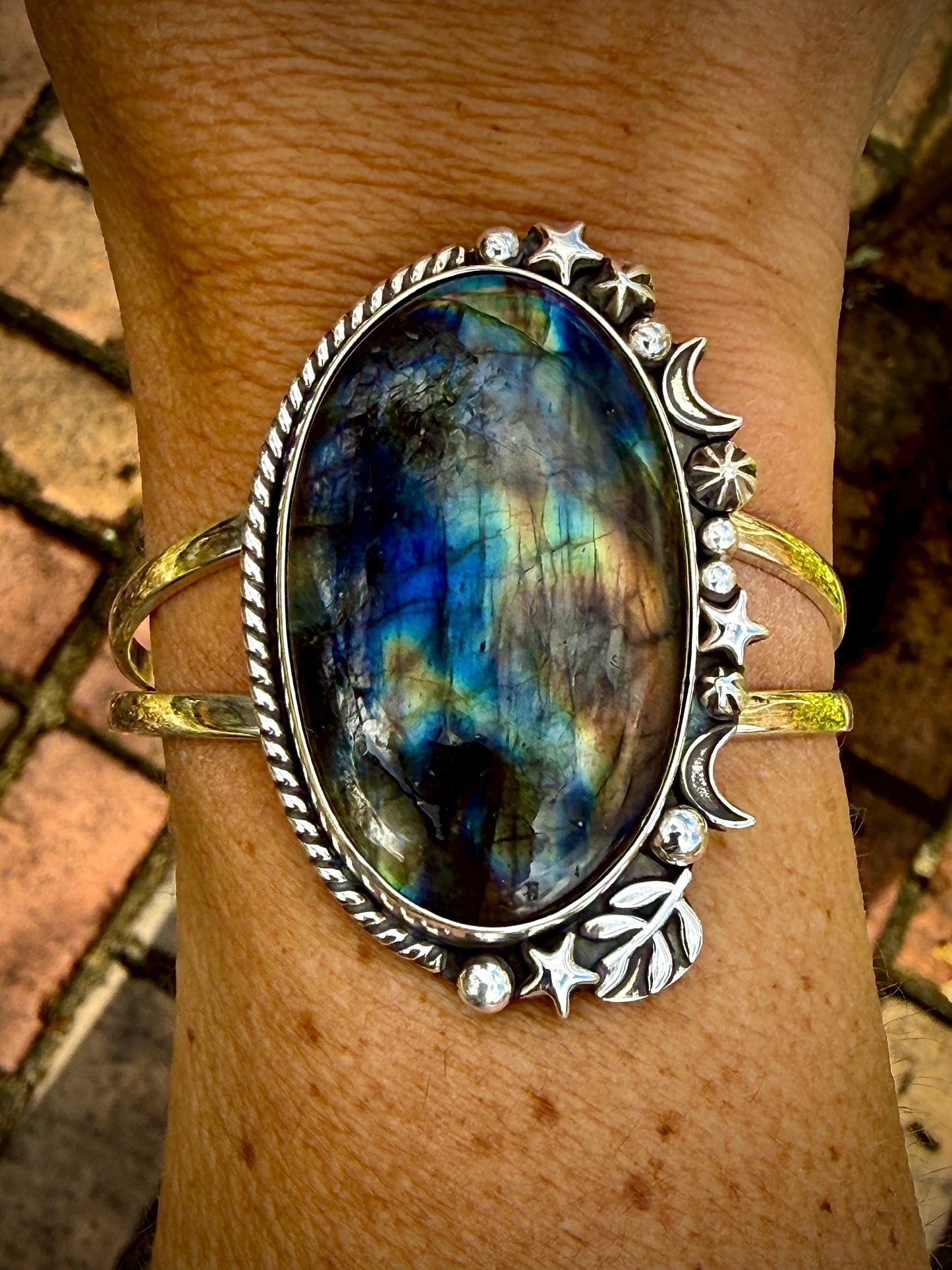 Celestial Labradorite Cuff