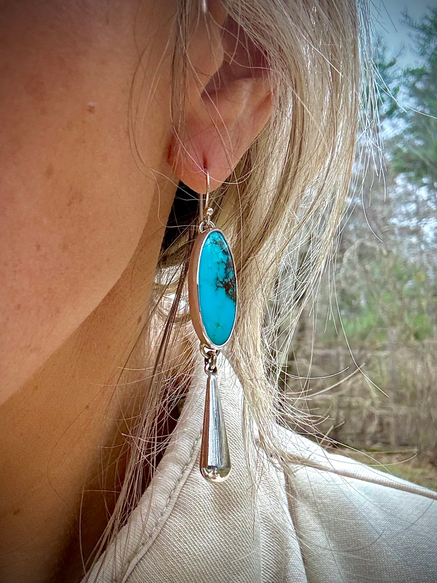 Hubei Turquoise Drop Earrings