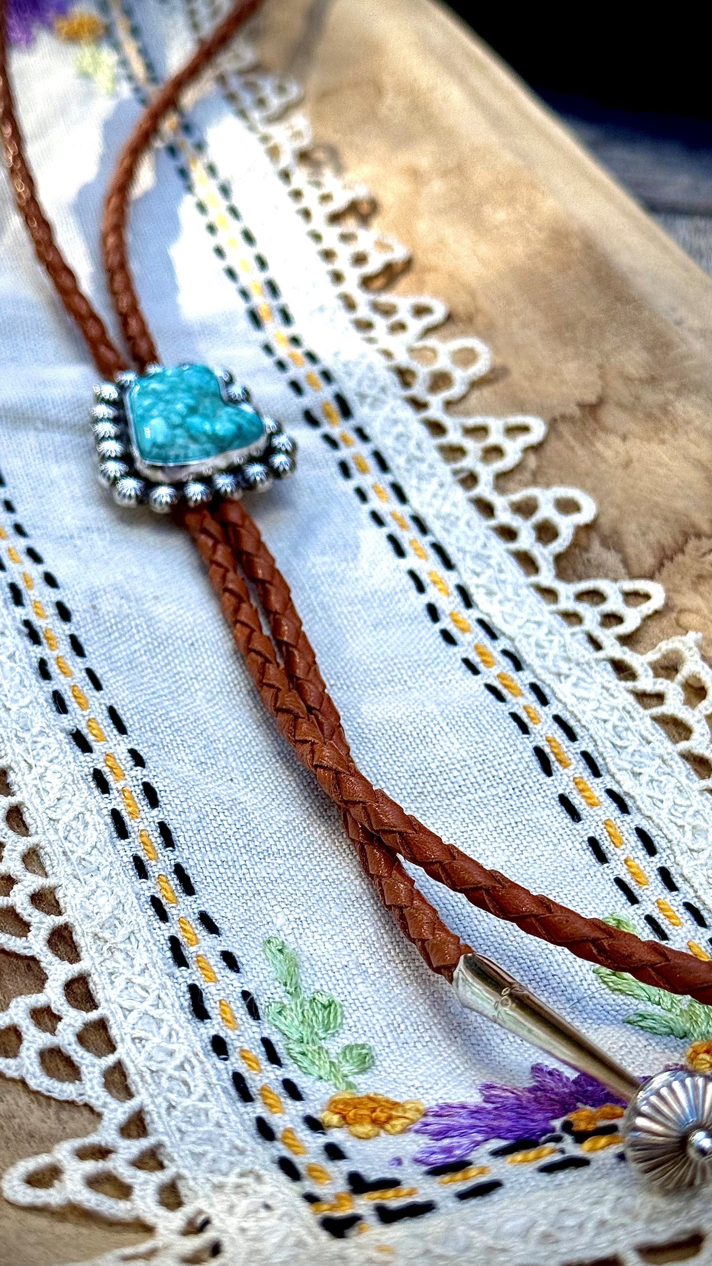 Carico Lake Turquoise Bolo Tie