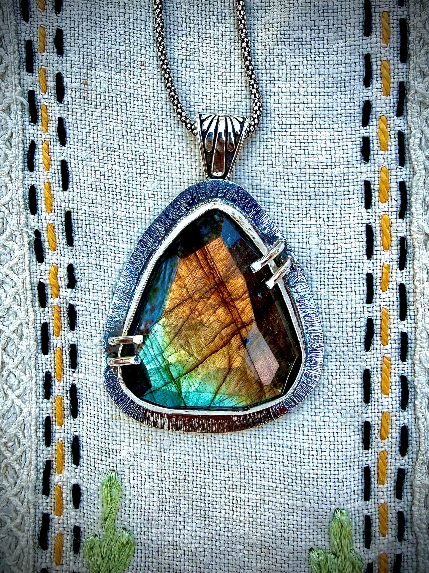 Faceted Labradorite Necklace