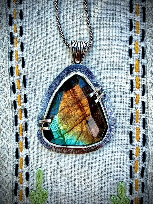 Faceted Labradorite Necklace