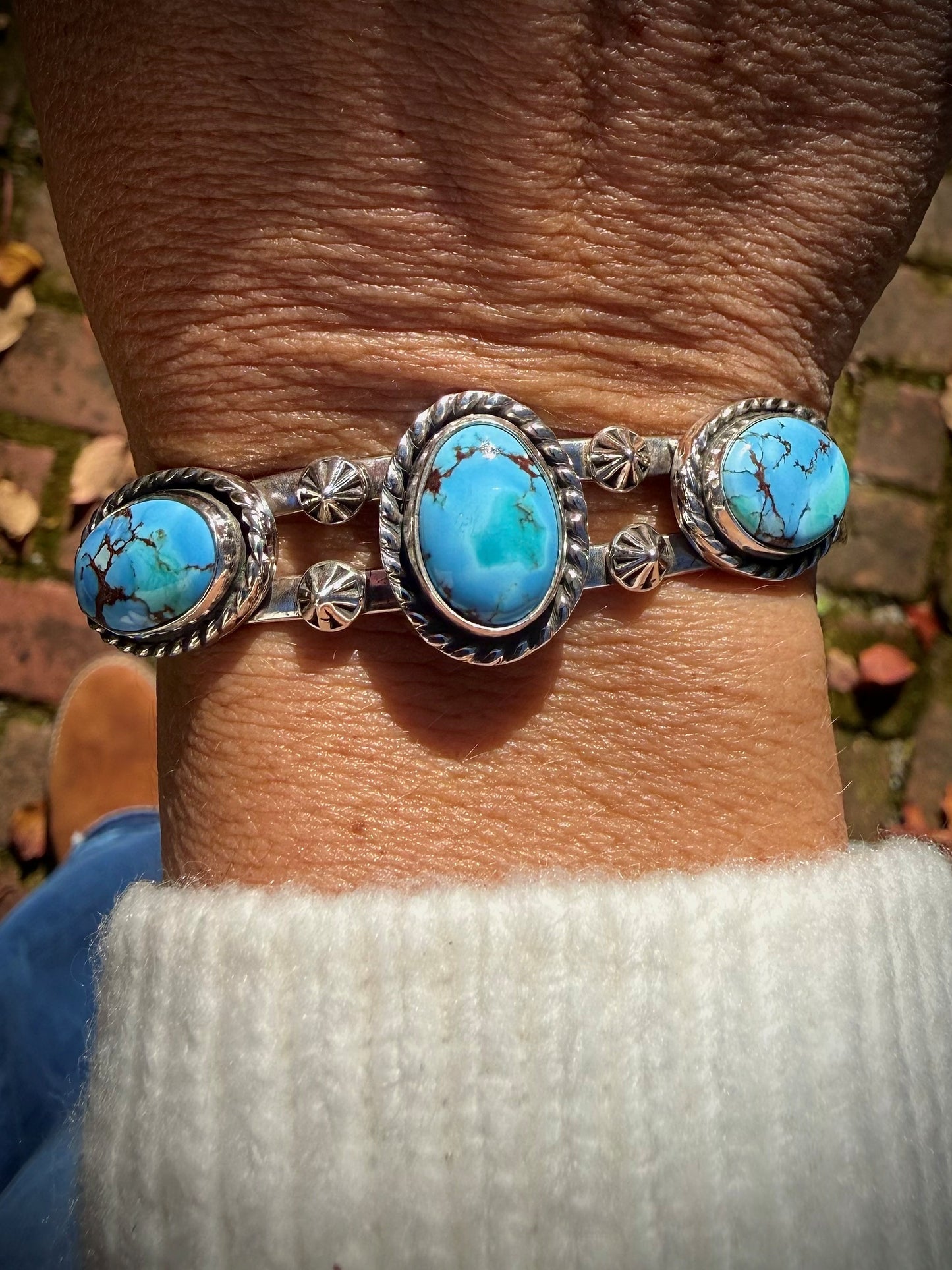 Golden Hills Triple Stone Cuff