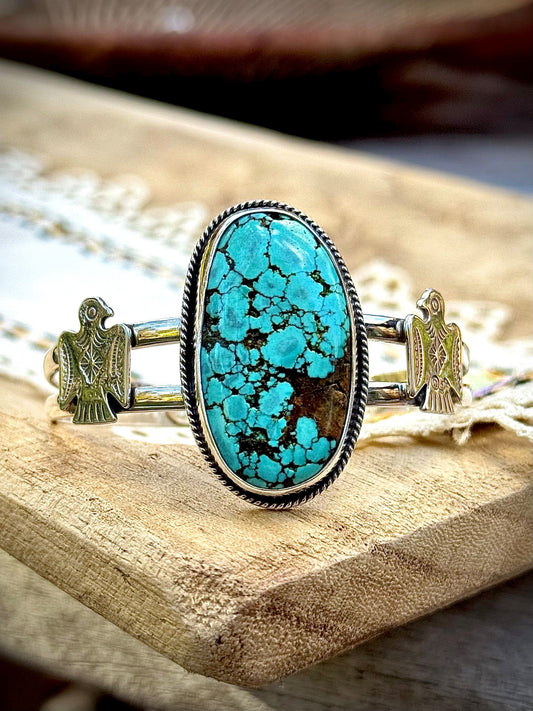 Hubei Turquoise & Thunderbird Cuff