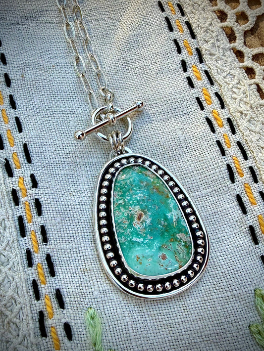Emerald Valley Turquoise Toggle Necklace