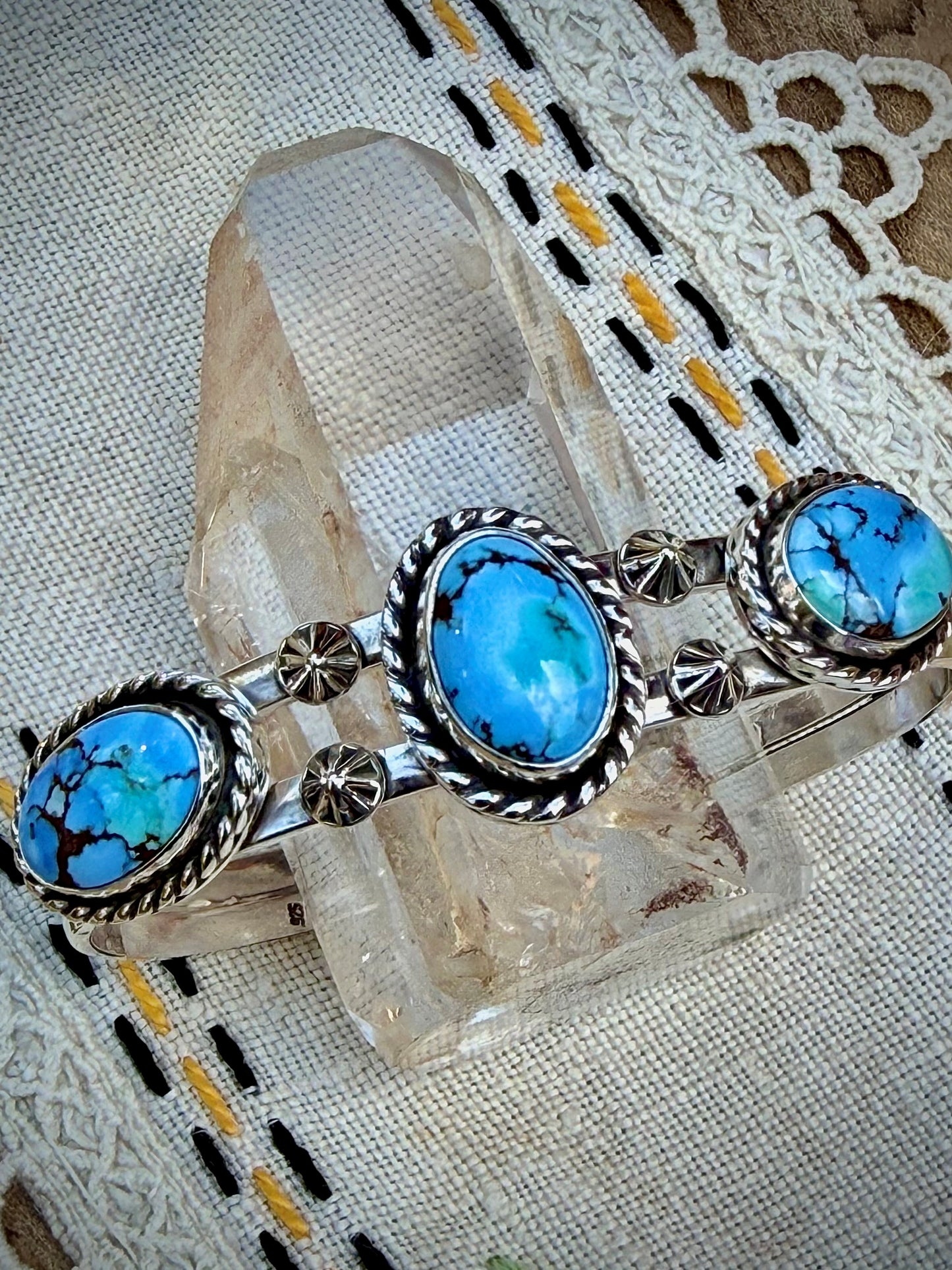 Golden Hills Triple Stone Cuff